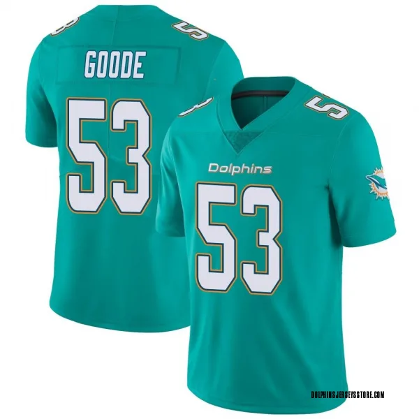 Men's Cameron Goode Miami Dolphins Limited Aqua Team Color Vapor Untouchable Jersey