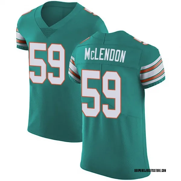 Men's Derrick McLendon Miami Dolphins Elite Green Aqua Alternate Vapor Untouchable Jersey