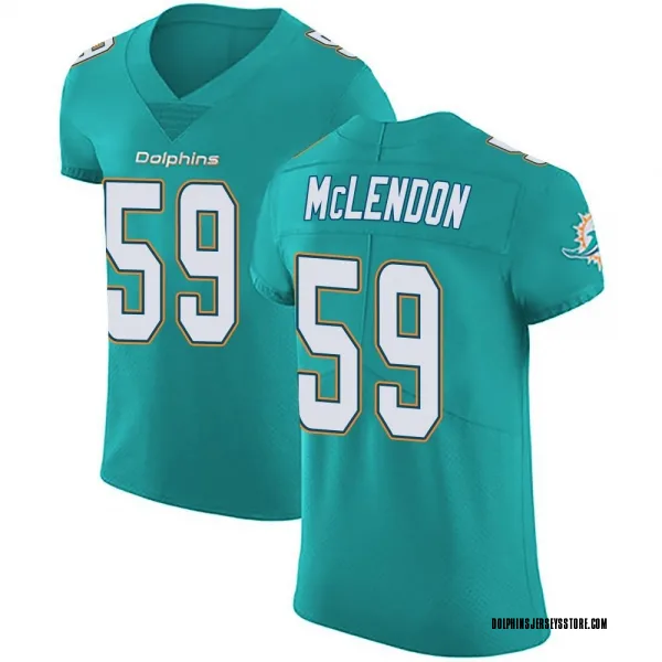 Men's Derrick McLendon Miami Dolphins Elite Green Aqua Team Color Vapor Untouchable Jersey