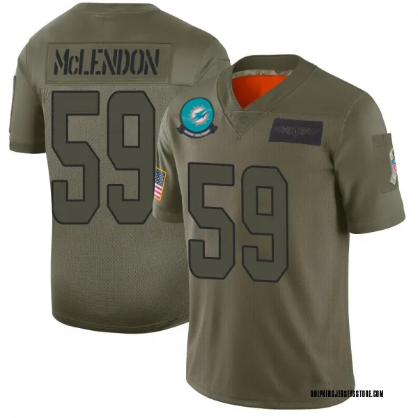 Men's Derrick McLendon Miami Dolphins Limited Camo 2019 Salute to Service Jersey