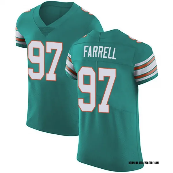 Men's Neil Farrell Miami Dolphins Elite Green Aqua Alternate Vapor Untouchable Jersey
