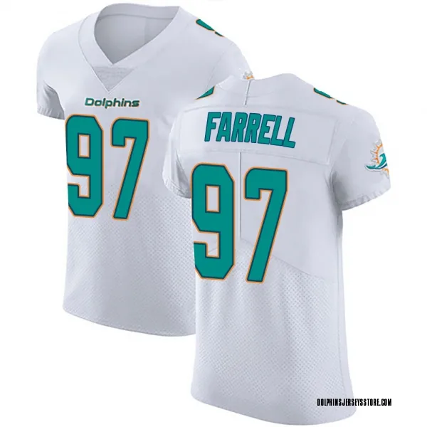Men's Neil Farrell Miami Dolphins Elite White Vapor Untouchable Jersey