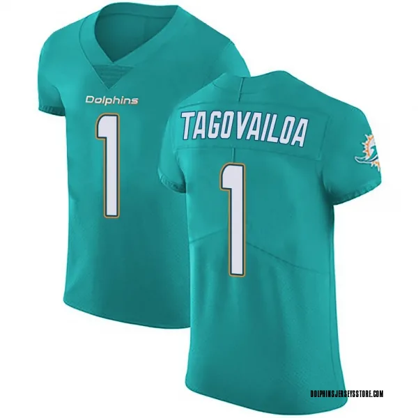 Men's Tua Tagovailoa Miami Dolphins Elite Green Aqua Team Color Vapor Untouchable Jersey