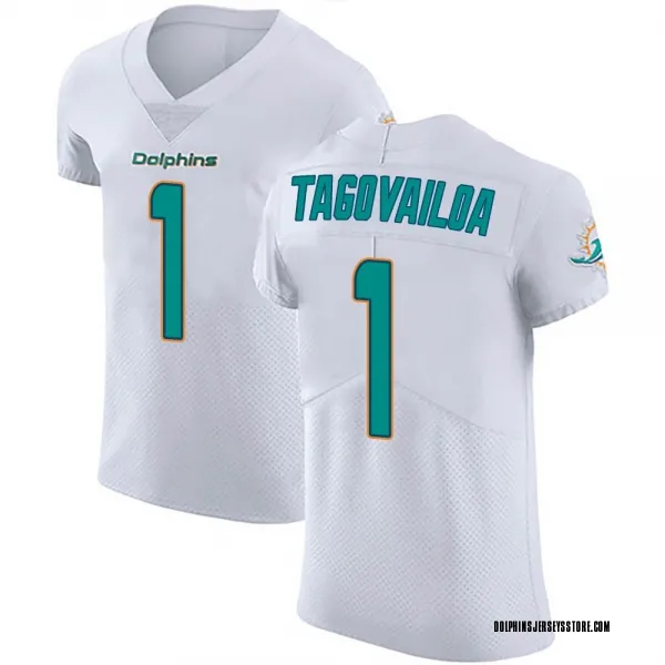 Men's Tua Tagovailoa Miami Dolphins Elite White Vapor Untouchable Jersey