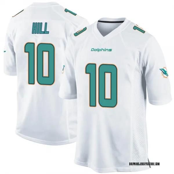 Men's Tyreek Hill Miami Dolphins Game White Jersey