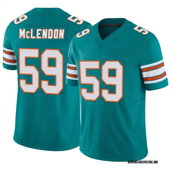 Youth Derrick McLendon Miami Dolphins Limited Aqua Alternate Vapor F.U.S.E. Jersey