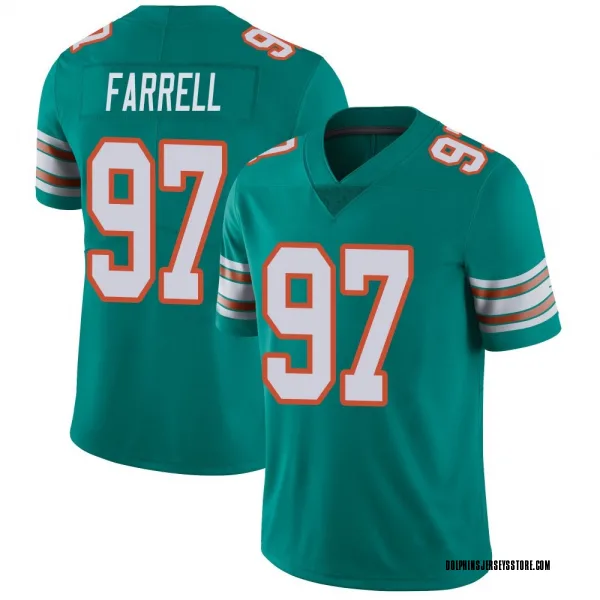 Youth Neil Farrell Miami Dolphins Limited Aqua Alternate Vapor Untouchable Jersey
