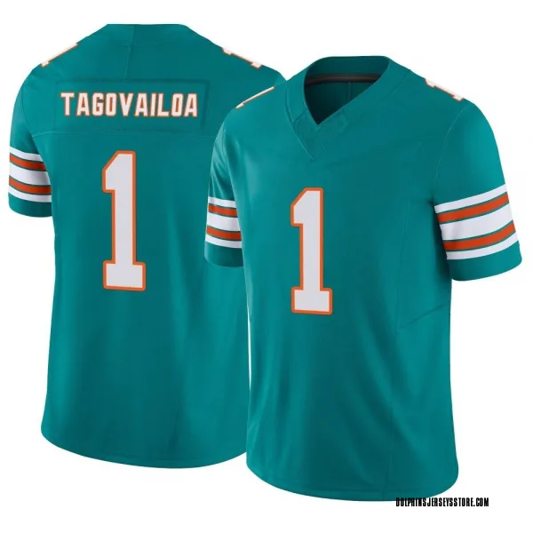 Youth Tua Tagovailoa Miami Dolphins Limited Aqua Alternate Vapor F.U.S.E. Jersey